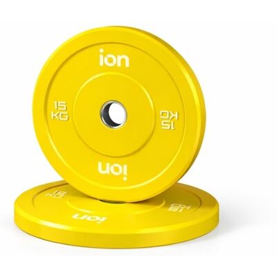 ION fitness Disco Olímpico Bumper Color Line - 15kg (GLP021-15kg) ION fitness Disco Olímpico Bumper Color Line - 15kg (GLP021-15kg)
