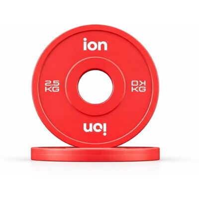 ION fitness Disco Olímpico Fracionário Color Line - 2.5kg (GLP028-025kg) ION fitness Disco Olímpico Fracionário Color Line - 2.5kg (GLP028-025kg)