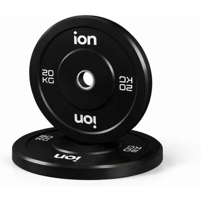 ION fitness Disco Olímpico Bumper Preto - 20kg (GLP019-20kg) ION fitness Disco Olímpico Bumper Preto - 20kg (GLP019-20kg)