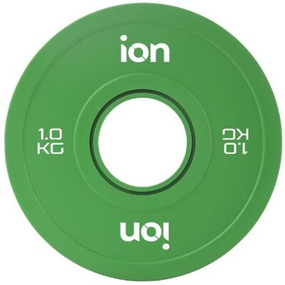 ION fitness Disco Olímpico Fracionário Color Line - 1kg (GLP028-01kg) ION fitness Disco Olímpico Fracionário Color Line - 1kg (GLP028-01kg)