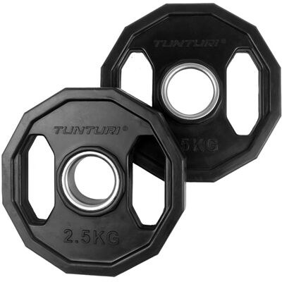 Tunturi Discos Olimpicos Olympic Rubber Plates - 2.5kg Par (14TUSCL273) Tunturi Discos Olimpicos Olympic Rubber Plates - 2.5kg Par (14TUSCL273)