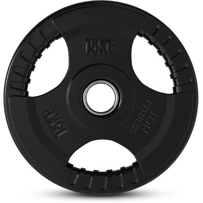 ION fitness Disco Olímpico Tri-Grip - 15kg (IFTG-900-15) ION fitness Disco Olímpico Tri-Grip - 15kg (IFTG-900-15)