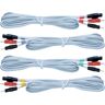 Compex Set de 4 cabos  Cinzento 6P/ Wire (601132L)