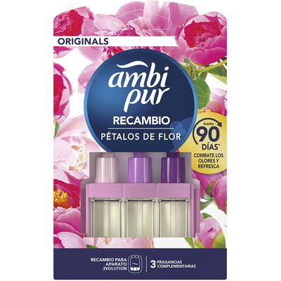 Ambi Pur Refil de ambientador 3VOLUTION #pétalas de flores Ambi Pur Refil de ambientador 3VOLUTION #pétalas de flores