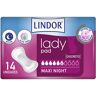 Lindor Lady Pad maxi night 6 drops 14 u