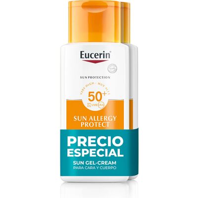 Eucerin Creme-gel protetor solar contra alergias Fps 50+ pacote com 2 x 150 ml Eucerin Creme-gel protetor solar contra alergias Fps 50+ pacote com 2 x 150 ml
