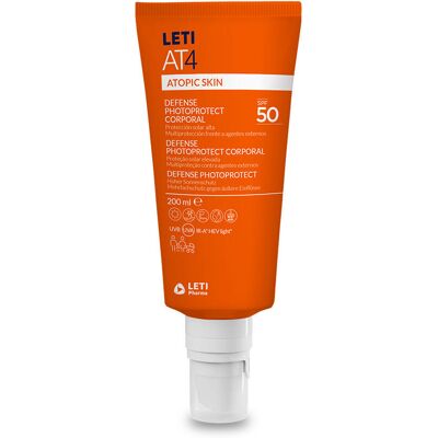 Leti Pharma LETIAT4 Pele Atópica defesa fotoprotetora corporal Fps 50 200 ml Leti Pharma LETIAT4 Pele Atópica defesa fotoprotetora corporal Fps 50 200 ml