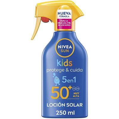 Nivea Sun Kids Protege & Cuida spray loción solar SPF50+ 250 ml Nivea Sun Kids Protege & Cuida spray loción solar SPF50+ 250 ml