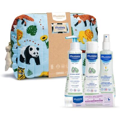 Mustela Nécessaire Baby-Boy Jungle 5 peças Mustela Nécessaire Baby-Boy Jungle 5 peças
