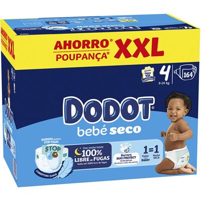 Dodot Etapas Xxl talla 4 pañales 9-14 kg 164 u Dodot Etapas Xxl talla 4 pañales 9-14 kg 164 u