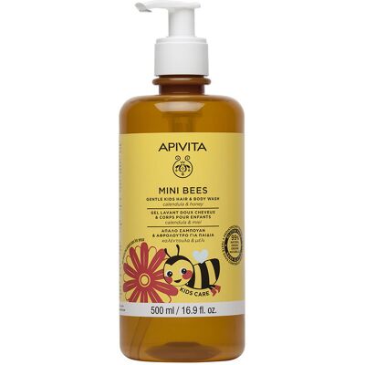 Apivita Mini Bees Gel champú suave para niños 500 ml Apivita Mini Bees Gel champú suave para niños 500 ml