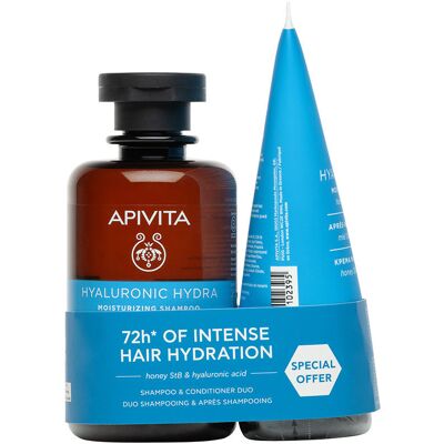Apivita Shampoo + Condicionador Hidratante com Ácido Hialurônico e Aloe Vera (pacote com 2) Apivita Shampoo + Condicionador Hidratante com Ácido Hialurônico e Aloe Vera (pacote com 2)