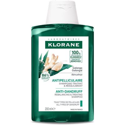 Klorane Galanga shampoo anticaspa para couro cabeludo 200 ml Klorane Galanga shampoo anticaspa para couro cabeludo 200 ml