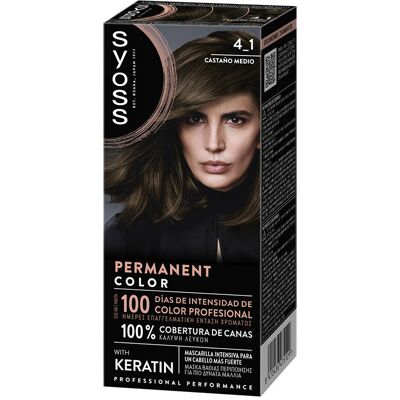 Syoss Permanent Color #4.1-Castaño Medio Syoss Permanent Color #4.1-Castaño Medio