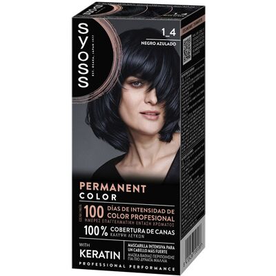 Syoss Permanent Color #1.4-Negro Azulado Syoss Permanent Color #1.4-Negro Azulado