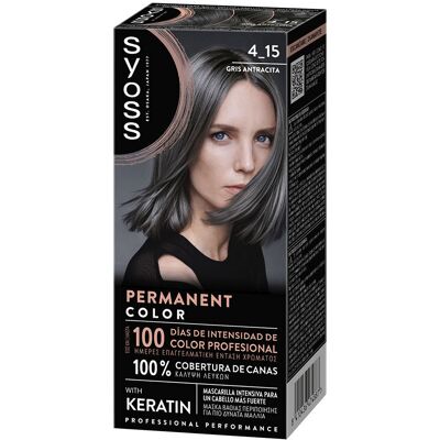 Syoss Permanent Color #4.15-Gris Antracita Syoss Permanent Color #4.15-Gris Antracita