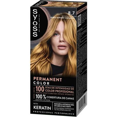 Syoss Permanent Color #8.7-Rub Dorad Caramelo Syoss Permanent Color #8.7-Rub Dorad Caramelo
