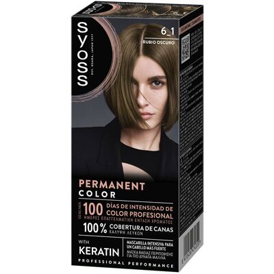 Syoss Permanent Color #6.1-Rubio Oscuro Syoss Permanent Color #6.1-Rubio Oscuro