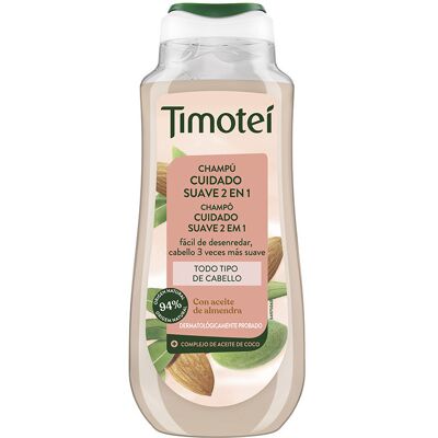 Shampoo Timotei Gentle Care 2 em 1 com óleo de amêndoa e coco para todos os tipos de cabelo 300 ml Shampoo Timotei Gentle Care 2 em 1 com óleo de amêndoa e coco para todos os tipos de cabelo 300 ml