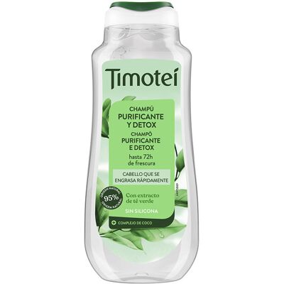 Shampoo purificante e desintoxicante Timotei com extrato de chá verde para cabelos oleosos 300 ml Shampoo purificante e desintoxicante Timotei com extrato de chá verde para cabelos oleosos 300 ml