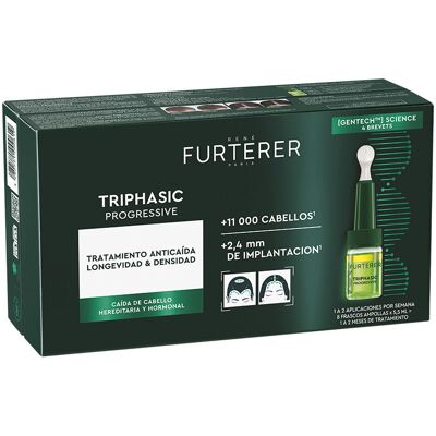 Rene Furterer Triphasic Progressive Gentech ampolas antiqueda progressiva 8 unidades Rene Furterer Triphasic Progressive Gentech ampolas antiqueda progressiva 8 unidades