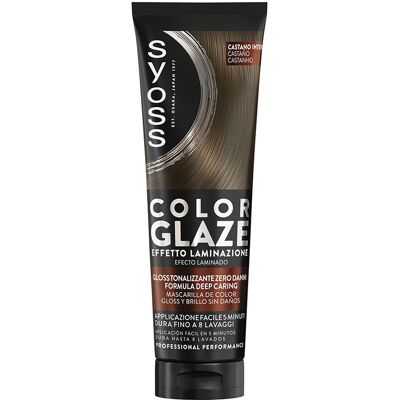 Syoss Color Glaze máscara de cor matificante com efeito laminado #Marrom Syoss Color Glaze máscara de cor matificante com efeito laminado #Marrom