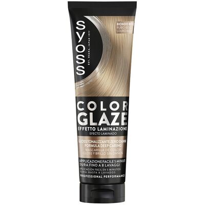Syoss Color Glaze máscara de cor matificante com efeito laminado #Blonde Beige Syoss Color Glaze máscara de cor matificante com efeito laminado #Blonde Beige
