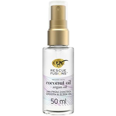 Ogx Rescue Fusions óleo de coco controlo de frizz 24h 50 ml Ogx Rescue Fusions óleo de coco controlo de frizz 24h 50 ml