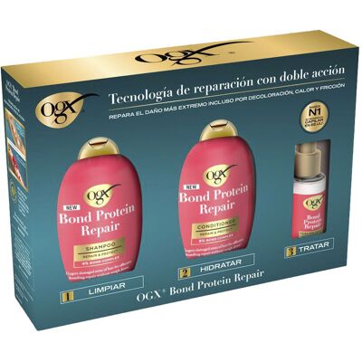 Ogx Bond Protein Repair Estuche 3 pz Ogx Bond Protein Repair Estuche 3 pz