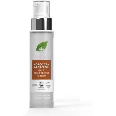 Soro de Tratamento Capilar com Óleo de Argan Orgânico da Dr Organic - Nutritivo, Anti-Frizz Soro de Tratamento Capilar com Óleo de Argan Orgânico da Dr Organic - Nutritivo, Anti-Frizz