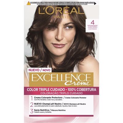 L'Oréal París Excellence Creme tinte #4 castaño L'Oréal París Excellence Creme tinte #4 castaño