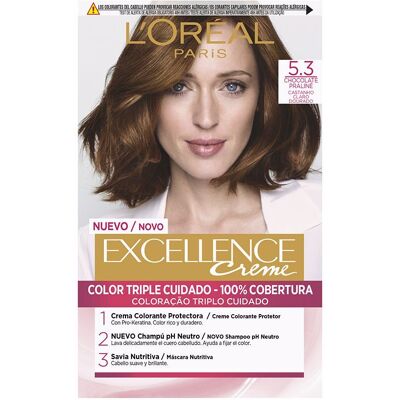 L'Oréal París Excellence Creme tinte #5,3 castaño claro dorado L'Oréal París Excellence Creme tinte #5,3 castaño claro dorado