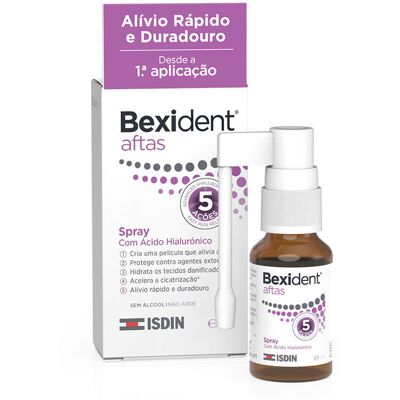 Spray para aftas Isdin Bexident - Alívio de aftas bucais Spray para aftas Isdin Bexident - Alívio de aftas bucais
