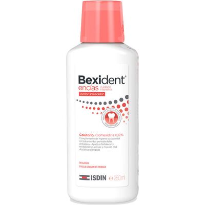Isdin Bexident Gums tratamento adjuvante para enxaguatório bucal 250 ml Isdin Bexident Gums tratamento adjuvante para enxaguatório bucal 250 ml
