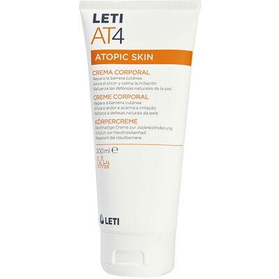 Leti at4 Creme Corporal - Hidratante para pele sensível 200ml Leti at4 Creme Corporal - Hidratante para pele sensível 200ml
