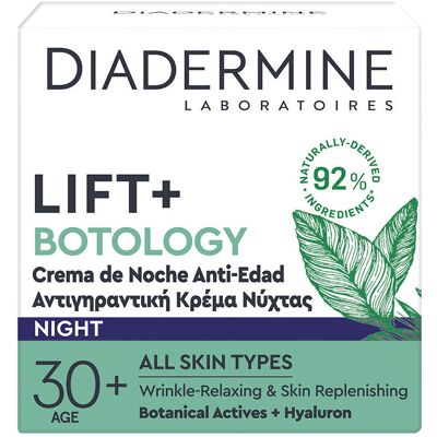 Diadermine Lift + Botology Creme de Noite - Anti-rugas Diadermine Lift + Botology Creme de Noite - Anti-rugas