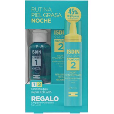 Soro Noturno Acniben ISDIN & Gel Matificante - Cuidados com Acne Soro Noturno Acniben ISDIN & Gel Matificante - Cuidados com Acne