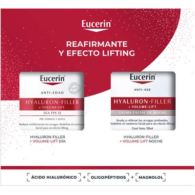 Eucerin Hyaluron Filler + VOLUME-LIFT Día Piel Normal Mixta Estuche 2 pz Eucerin Hyaluron Filler + VOLUME-LIFT Día Piel Normal Mixta Estuche 2 pz