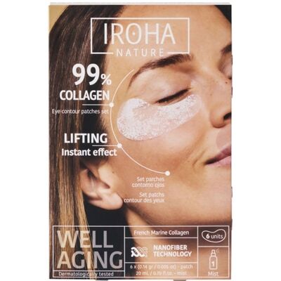 Iroha Nature Adesivos para os olhos com 99% de colágeno, 6 unidades. Iroha Nature Adesivos para os olhos com 99% de colágeno, 6 unidades.
