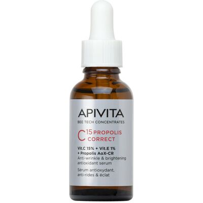 Apivita C15 Própolis soro corretor antioxidante, antirrugas e iluminador 30 ml Apivita C15 Própolis soro corretor antioxidante, antirrugas e iluminador 30 ml