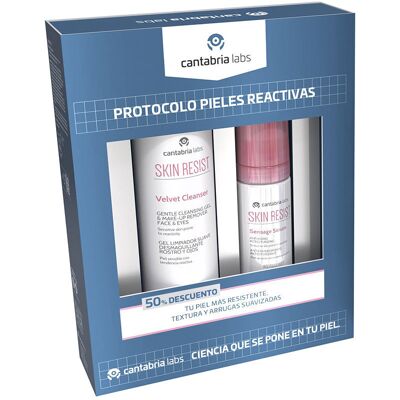 Cantabria Labs Protocolo De Resistência À Pele Para Pele Reativa Estojo De 2 Peças Cantabria Labs Protocolo De Resistência À Pele Para Pele Reativa Estojo De 2 Peças