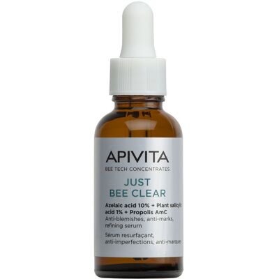Apivita Just Bee Clear sérum anti-imperfeições e anti-marcas e refinador de pele 30 ml Apivita Just Bee Clear sérum anti-imperfeições e anti-marcas e refinador de pele 30 ml