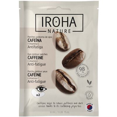 Iroha Nature Cafeina parches contorno de ojos 8 ml Iroha Nature Cafeina parches contorno de ojos 8 ml