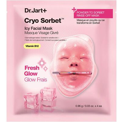 Dr. Jart+ Máscara facial Cryo Sorbet ICY, 4 unidades Dr. Jart+ Máscara facial Cryo Sorbet ICY, 4 unidades