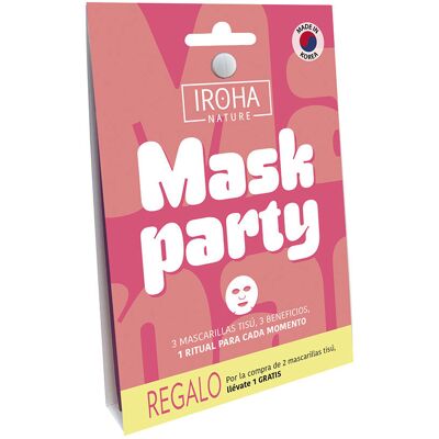 Iroha Nature Conjunto de festa à máscara com 3 peças Iroha Nature Conjunto de festa à máscara com 3 peças