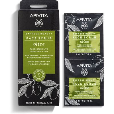 Apivita Express Beauty Mascarilla facial exfoliante intensiva con oliva 2 x 8 ml Apivita Express Beauty Mascarilla facial exfoliante intensiva con oliva 2 x 8 ml