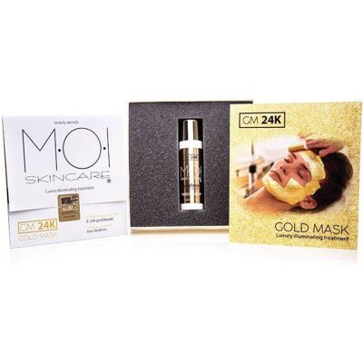 Moi Máscara Ouro 24K Estojo 7 un Moi Máscara Ouro 24K Estojo 7 un