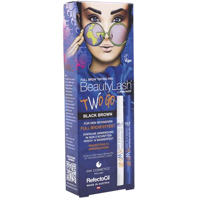 Refectocil Beauty Lash Two Go tonalidade de sobrancelha #Black brown Refectocil Beauty Lash Two Go tonalidade de sobrancelha #Black brown