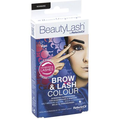 Refectocil Kit de coloração para sobrancelhas e cílios Beautylash Brow & Lash Colour #Preto 1 unidade Refectocil Kit de coloração para sobrancelhas e cílios Beautylash Brow & Lash Colour #Preto 1 unidade