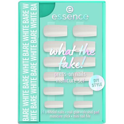 Essence Conjunto de unhas postiças What The FAKE! #04 - Branco puro, 6 peças Essence Conjunto de unhas postiças What The FAKE! #04 - Branco puro, 6 peças